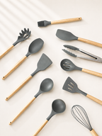 Grey Silicone Cooking Utensil Set for Retail and Wholesale Supply